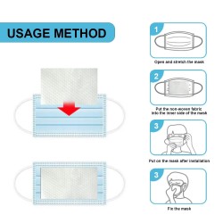 Filtro de máscara facial substituível - almofada de filtro