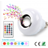 Smart RGB / LED bulb - dimmable - with Bluetooth speaker - remote - E27 - 12WBluetooth speakers