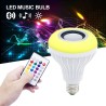 Smart RGB / LED bulb - dimmable - with Bluetooth speaker - remote - E27 - 12WBluetooth speakers