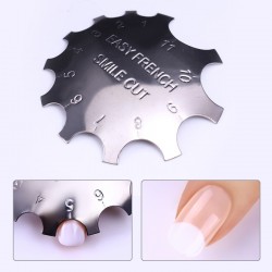 Manicure francesa - estêncil - ferramenta de modelo