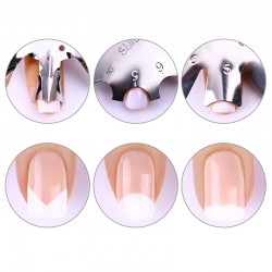 Manicure francesa - estêncil - ferramenta de modelo