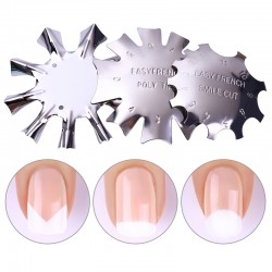 Manicure francesa - estêncil - ferramenta de modelo