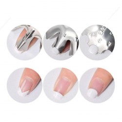 Manicure francesa - estêncil - ferramenta de modelo