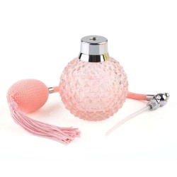 Vintage crystal perfume bottle - empty container - with spray atomiser - refillable - 100mlPerfumes