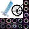 Luz de roda de raio de bicicleta - LED - 30 padrões