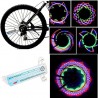 Luz de roda de raio de bicicleta - LED - 30 padrões