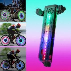 Luz de roda de raio de bicicleta - LED - 30 padrões