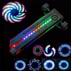 Luz de roda de raio de bicicleta - LED - 30 padrões