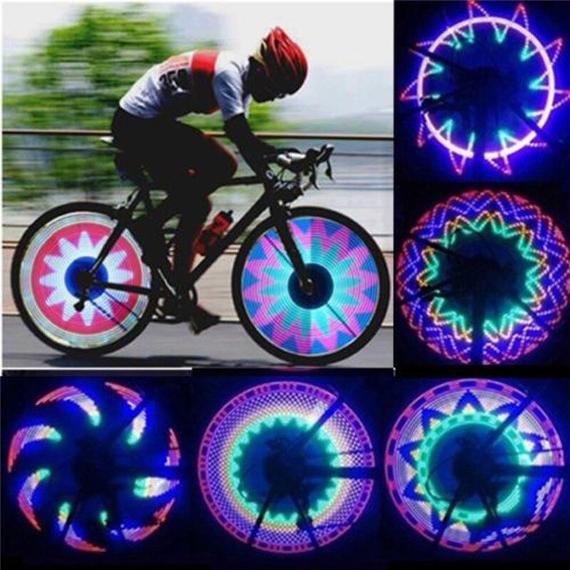 Luz de roda de raio de bicicleta - LED - 30 padrões