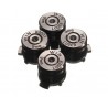 Botões de metal - botões de ação de bala - para controle de Playstation 4/3 - 4 peças
