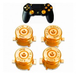 Metal buttons - bullet actions buttons - for Playstation 4 / 3 controller - 4 piecesControllers