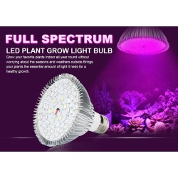 Lâmpada LED - luz de crescimento de plantas - espectro completo - hidropônico - E27 - 10W - 30W - 50W - 80W