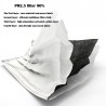 Protective face / mouth masks - disposable - 4-layer - black - 50 piecesMouth masks