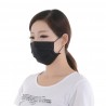 Máscaras de proteção facial / bucal - descartáveis - 4 camadas - preto - 50 peças