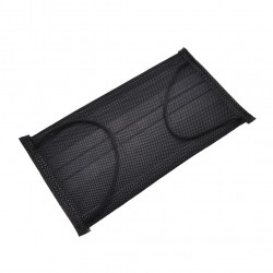 Máscaras de proteção facial / bucal - descartáveis - 4 camadas - preto - 50 peças