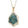 Pingente de pedra de cristal natural - com colar