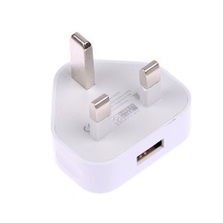 Carregador de parede universal - com 1 - 2 portas USB - plugue do Reino Unido