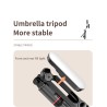 L15 - selfie stick - foldable mini tripod - with fill light - Bluetooth - remote shutterSelfie sticks