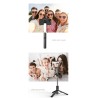 L15 - selfie stick - foldable mini tripod - with fill light - Bluetooth - remote shutterSelfie sticks