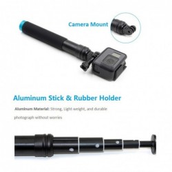 Extendable handheld selfie stick - telescoping pole - aluminum alloy - for GoPro / Xiaoyi / SJCAMSelfie sticks