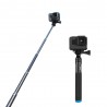 Bastão de selfie portátil extensível - bastão telescópico - liga de alumínio - para GoPro / Xiaoyi / SJCAM