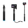 Bastão de selfie portátil extensível - bastão telescópico - liga de alumínio - para GoPro / Xiaoyi / SJCAM