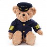 Pilot / captain teddy bear - flight attendant - plush toyCuddly toys