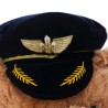 Piloto / capitão urso de pelúcia - comissário de bordo - brinquedo de pelúcia