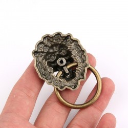 Alloy lion head - antique furniture handle - 67 * 43mm - 1 pieceFurniture