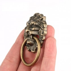 Alloy lion head - antique furniture handle - 67 * 43mm - 1 pieceFurniture