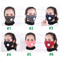 Máscara de proteção facial / bucal - filtro de carvão ativado PM25 - válvula de ar