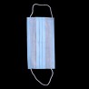 Máscara facial / bucal descartável - descartável - azul - 50 peças