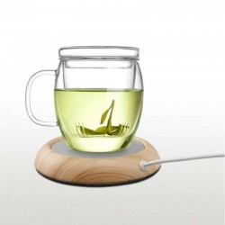 USB cup warmer - tea / coffee heater - woodenCup heaters