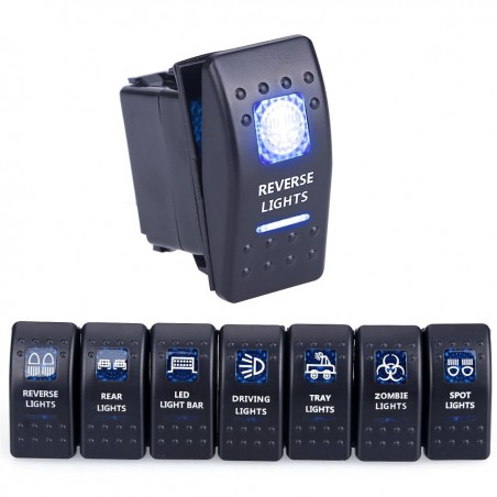 Luz do interruptor do carro - interruptor LED - à prova d'água - 12V / 24V