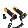 22mm - 7/8" - 12V - guidão moto - punhos elétricos aquecidos - alumínio - 2 peças