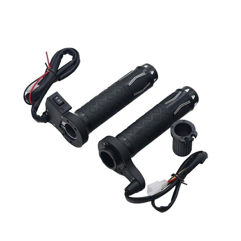 22mm - 7/8" - 12V - guidão moto - punhos elétricos aquecidos - alumínio - 2 peças