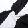 Minivestido sem mangas - listrado preto / branco - plus size