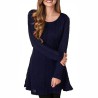 Short knitted dress - long sleeve sweaterDresses