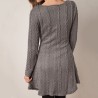 Short knitted dress - long sleeve sweaterDresses