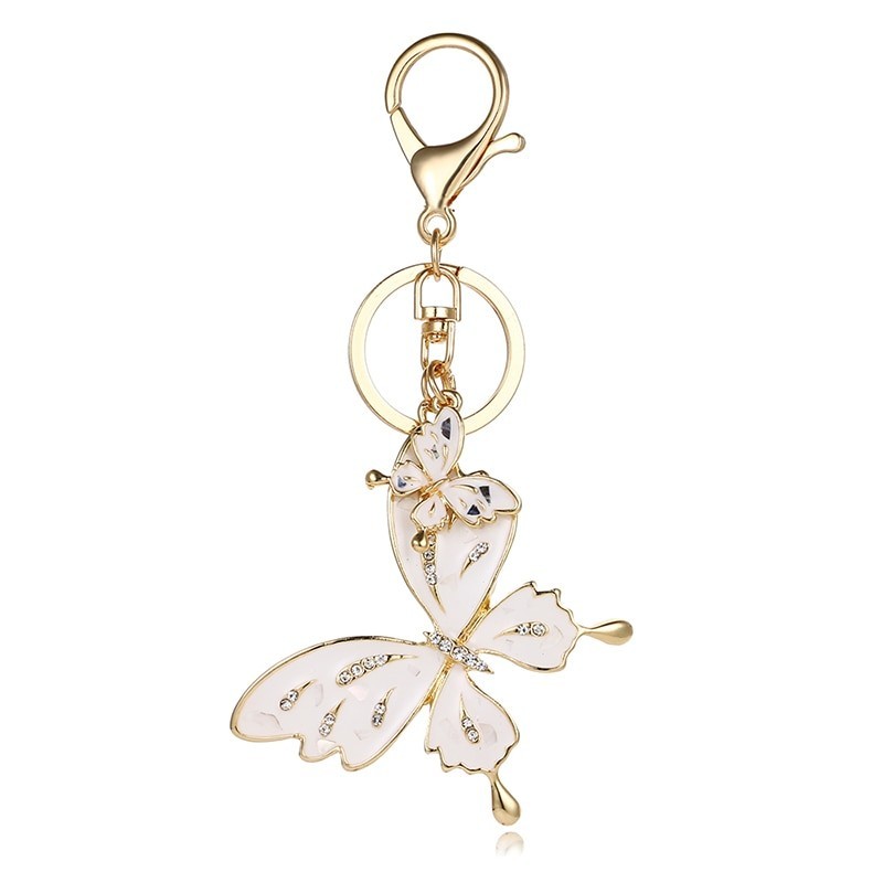 borboleta de cristal - chaveiro