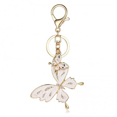 borboleta de cristal - chaveiro