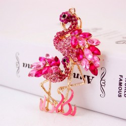 Flamingo cristal - chaveiro
