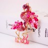 Flamingo cristal - chaveiro