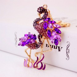 Flamingo cristal - chaveiro