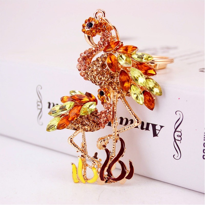 Flamingo cristal - chaveiro
