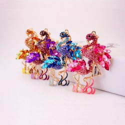 Flamingo cristal - chaveiro