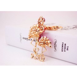 Flamingo cristal - chaveiro