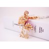 Flamingo cristal - chaveiro