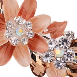 Flores de cristal - grampo de cabelo