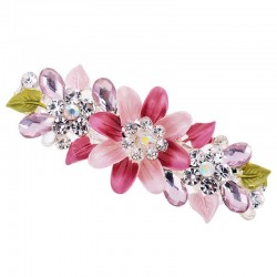Flores de cristal - grampo de cabelo